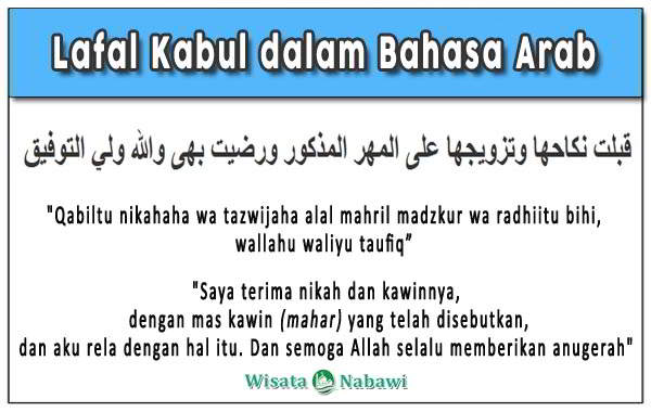 Kalimat ijab kabul bahasa indonesia